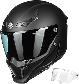 ILM Motorcycle Helmets for Adult Men Women Full Face DOT ECE Powersports Dual Visor Street Racing Helmet with Pinlock Casc...