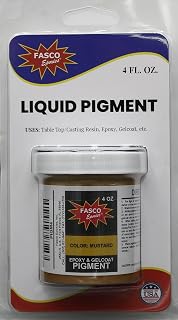 Mustard Pigment for Epoxy Resin, Gelcoat, Paint - 4 oz