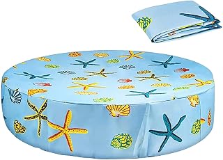 Copertura per Piscina per Cani Protezione UV con Cordoncino Regolabile | Copertura Rotonda per Piscina per Estate Esterno Giardino Vacanze Nuoto Terrazza Spiaggia