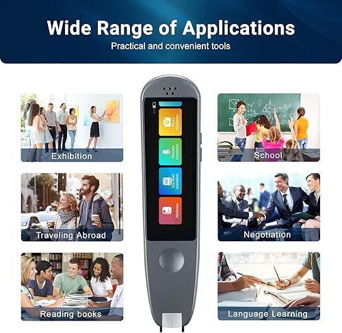 Miniatura 5 de SUFUL Lápiz escáner Bluetooth de aire, dispositivo de texto a voz para dislexia, bolígrafo de lectura de examen para estudiantes, reconocimiento de