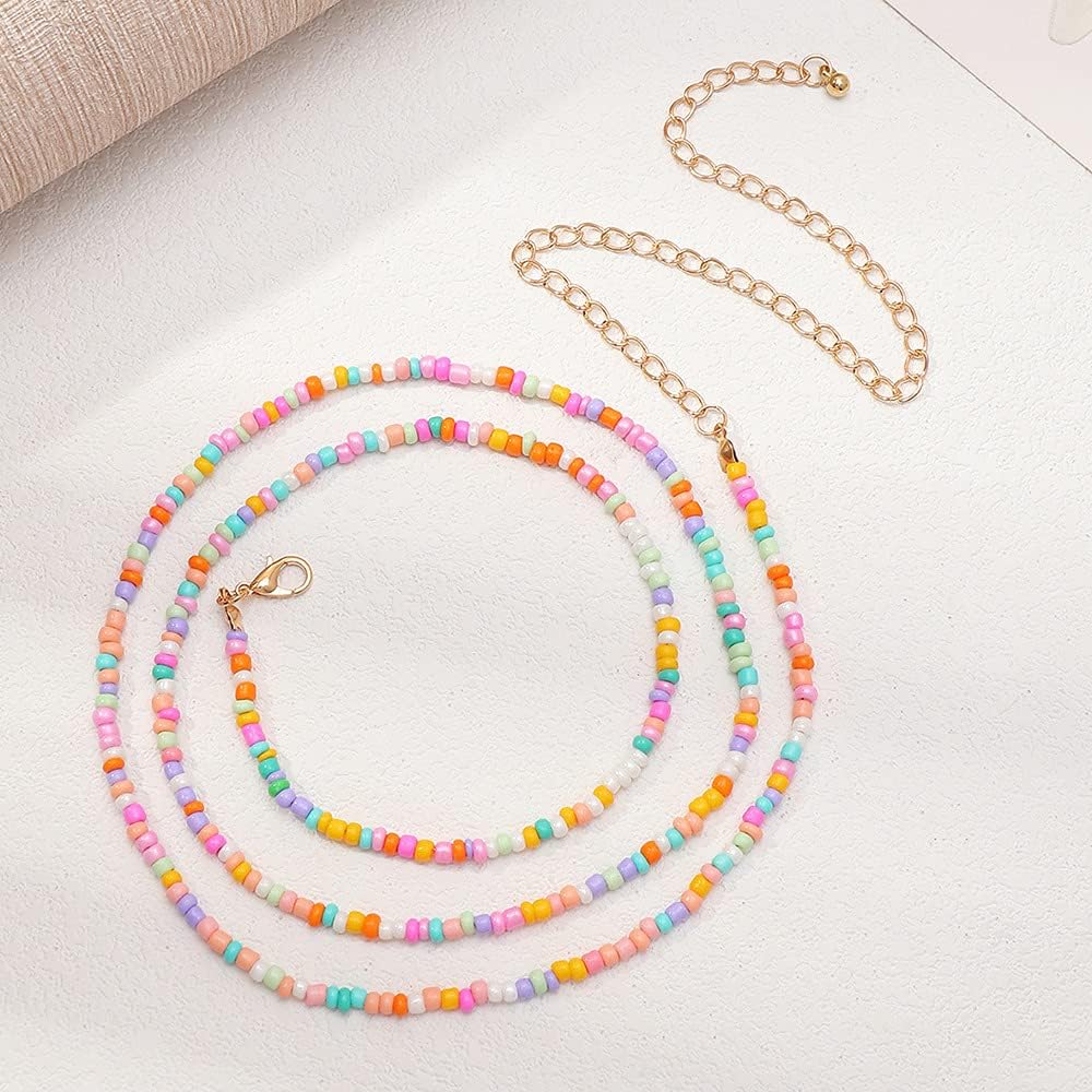 Rainbow Seed Beaded Waist Beads Chain Belt for Women Girls Colorful Bead Boho Summer Beach Bikini Belly Chains Sexy African Body Accessories Jewelry Gifts - Image 5