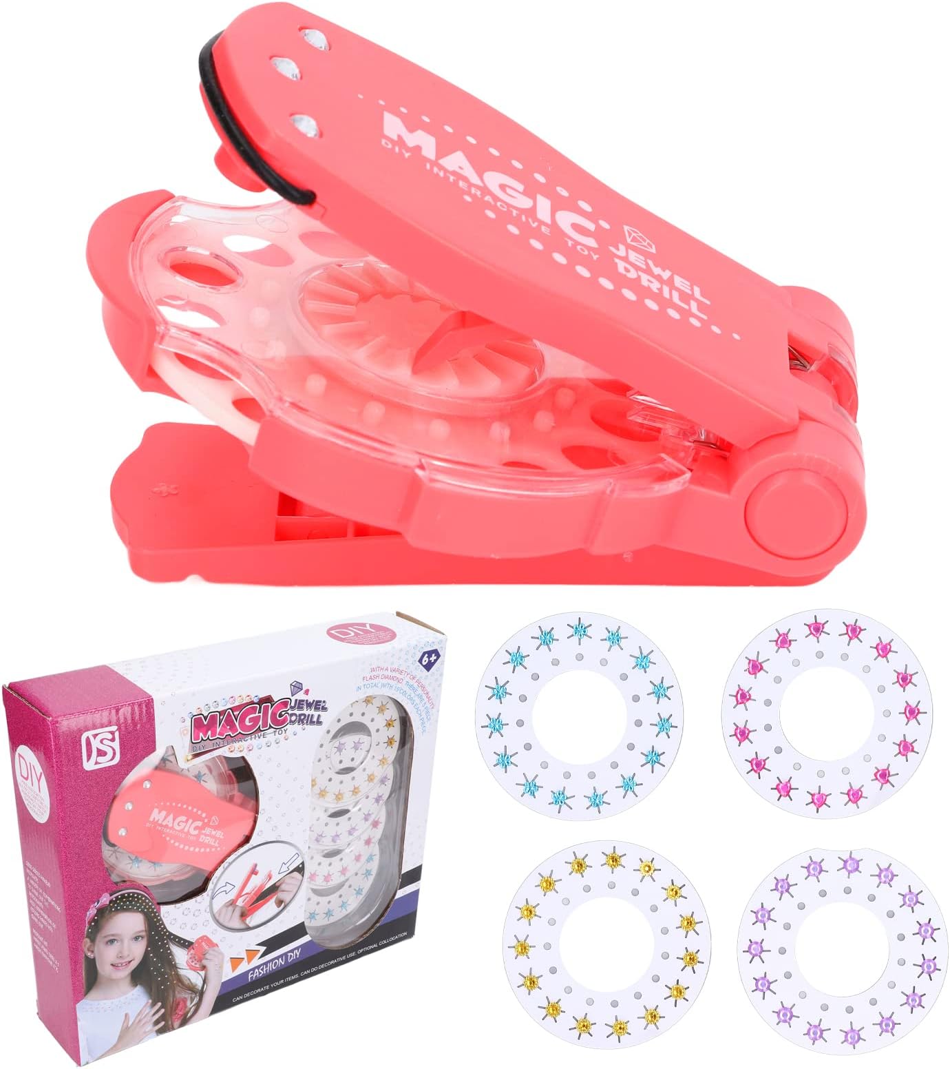 Ultimate Set, Hair Jewels Refill Set Jewel Refill Set for Girls, Hair Bedazzler Kit Load, Click, Bling! Hair, Fashion!