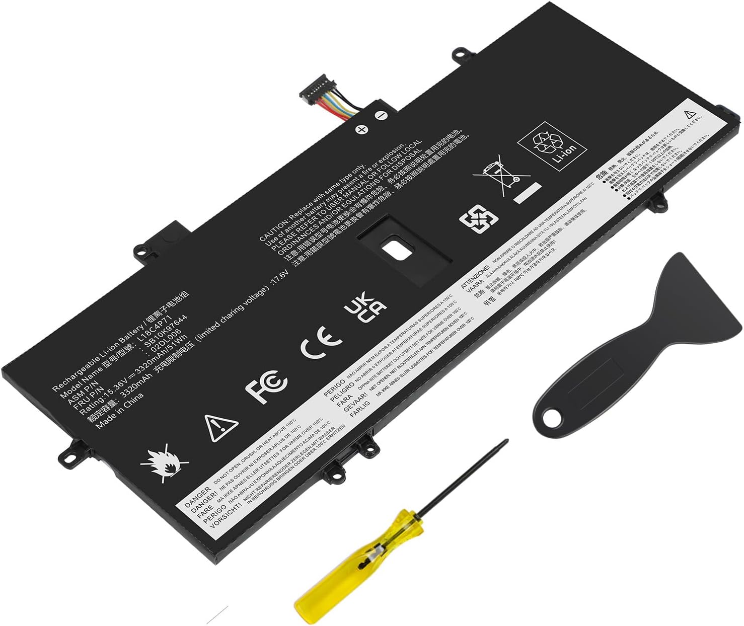 TREE.NB L18C4P71 Laptop Battery Compatible with Lenovo ThinkPad X1 Yoga 4th Gen / X1 Carbon 7th Gen 2019 8th Gen 2020 Series L18L4P71 L18M4P72 02DL005 02DL006 02DL004 SB10K97643 SB10K97642 SB10K97644