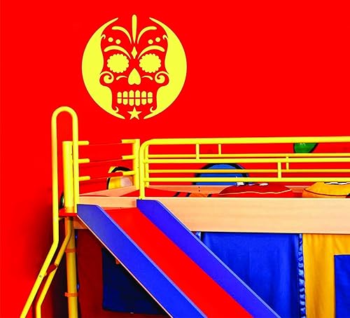 Miniatura 6 de Plantilla de calavera de azúcar de Halloween, 4.5 x 4.5 pulgadas (S) - Plantillas decorativas de calavera del día de los muertos para plantilla de