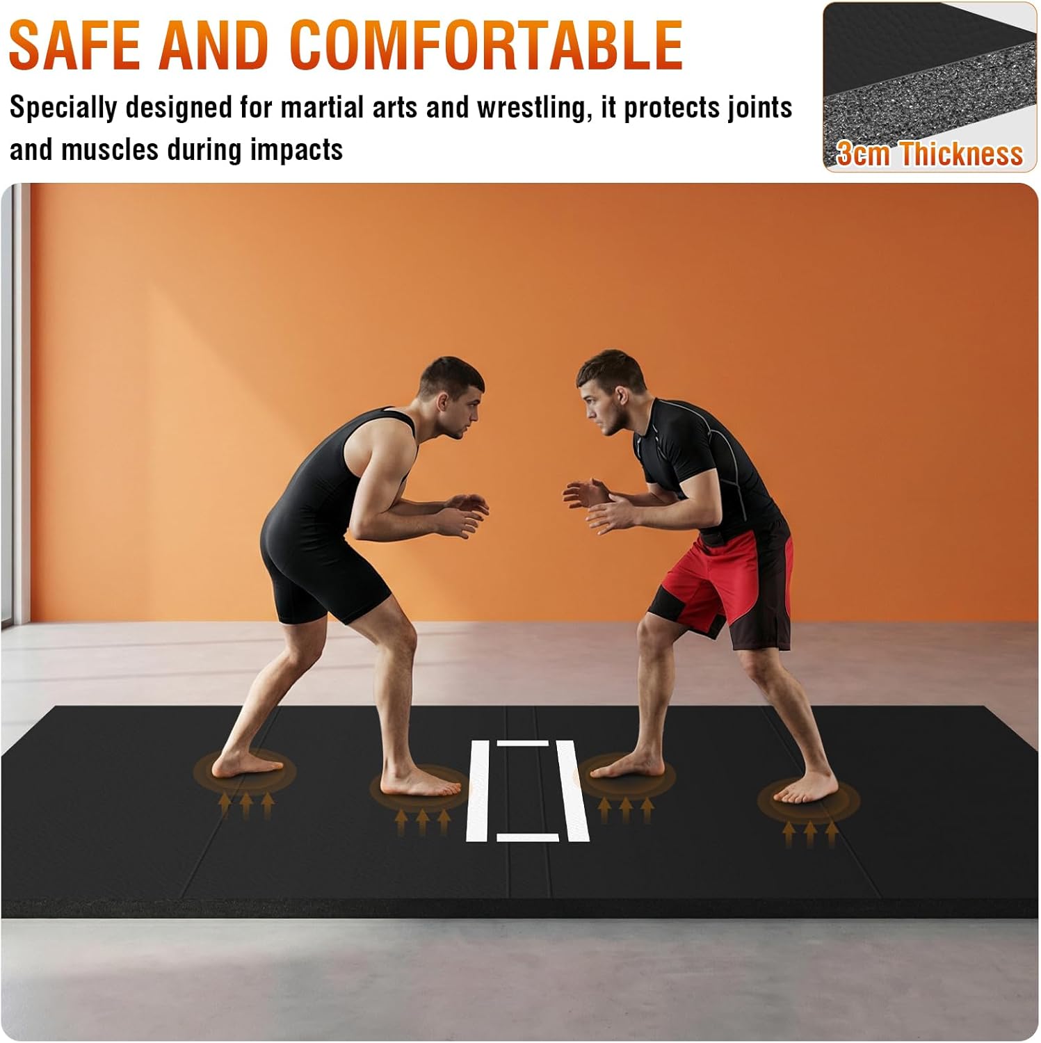 Generic Folding Training Mats Waterproof Gymnastics Training Mat for Yoga BJJ MMA Grappling Judo Boxing Martial Art