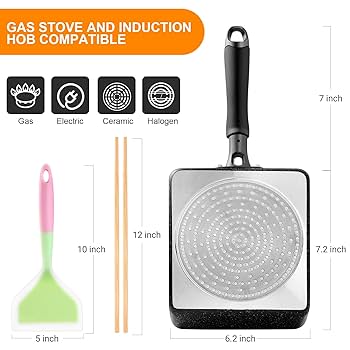 Amazon.com: HAPPI STUDIO Tamagoyaki Pan - Japanese Egg Pan