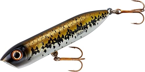 Heddon Chug'N Spook Popper - Señuelo de pesca para agua salada y agua dulce Baby Bass,Hueso,Okie Shad,Mújol plateado,Speckled Trout,Sábalo