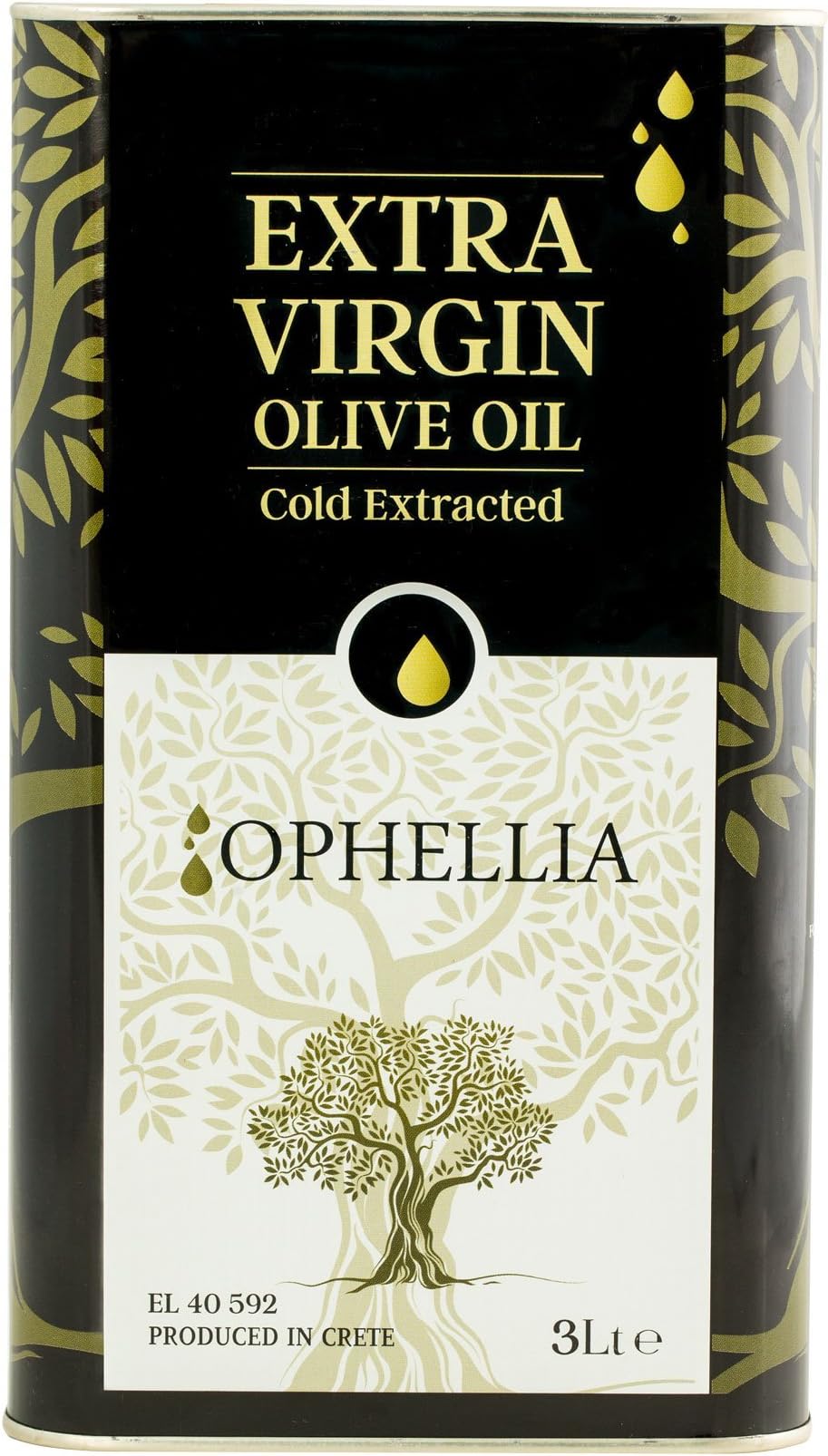 Ophellia 2020 Cretan Extra Virgin Olive Oil Tin 3 Litre