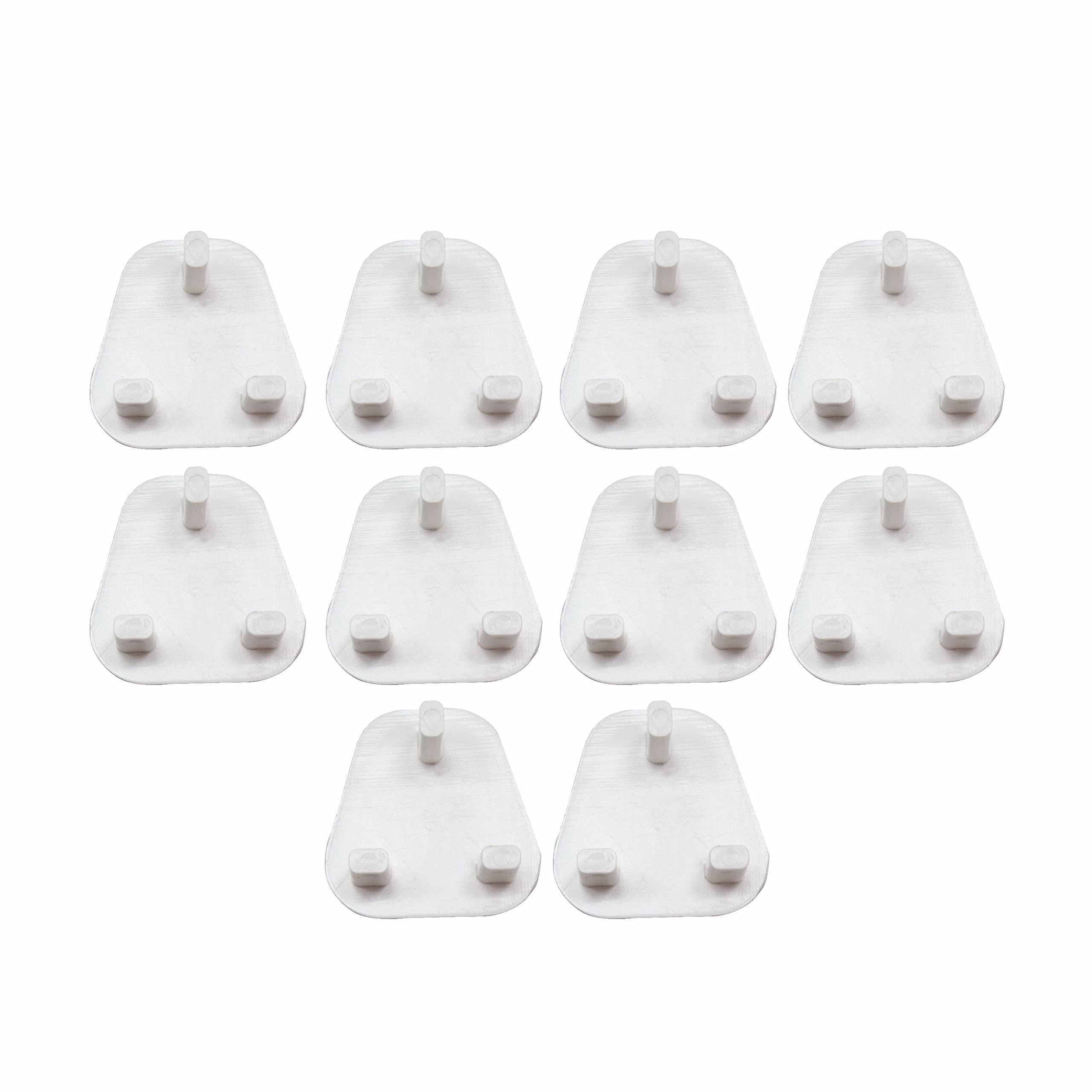 SUL Baby Safety Plug Socket Covers, Wall Plug Covers for Children, Tight Fit Child Safety Electrical Outlet Socket Protectors Plug Covers for Indoor and Outdoor Use – Pack of 10 (White)