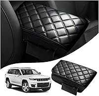 Vista 1 de Autorder Funda de consola central para Jeep Grand Cherokee 2011-2019 2020 2021, accesorios para reposabrazos, funda antiarañazos, almohadilla