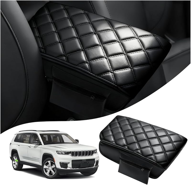 Capa para apoio de braço do console central Autorder para Jeep Grand Cherokee 2011–2021 – 1 unidade