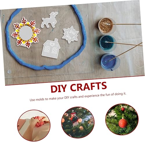 Miniatura 5 de ABOOFAN 5 Sets Wind Chime Epoxy Mold Silicone Molds for Resin Epoxy Pendant Molds Christmas Ornament Silicone Molds Christmas Ornament Making Molds
