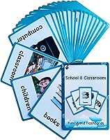 Vista 14 de Lilias Tarjetas flash – Tarjeta de bolsillo con palabras en inglés para niños pequeños, juguetes de aprendizaje, suministros para jardín