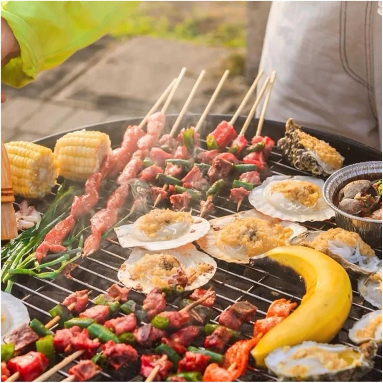 Rechargeable Barbecue Brush Motorized Deep Cleaner Camping Grill Grate Stainless Steel Remover Grill Cleaning Brush