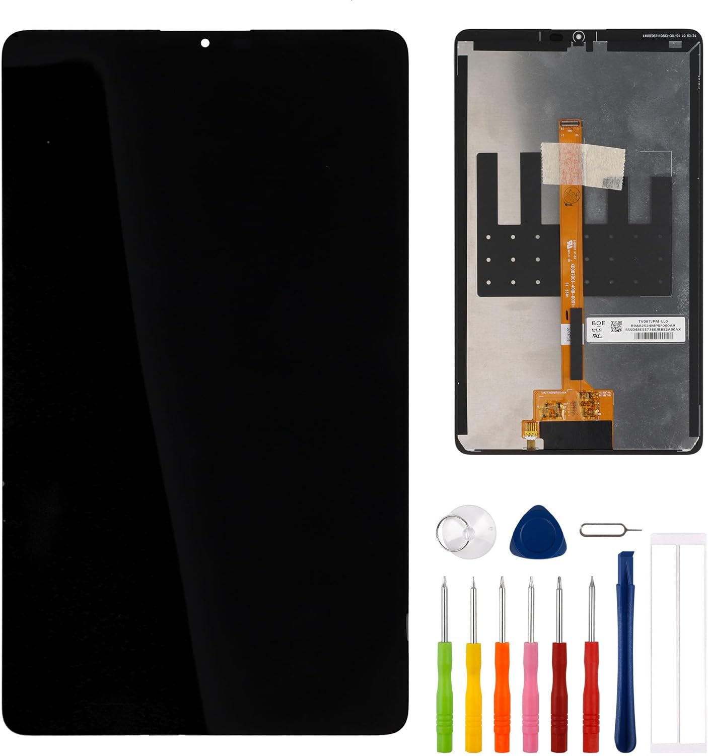 Replacement LCD Display Touch Screen Digitizer Assembly Compatible with Lenovo Tab K9/Tab One 8.7 inch 2025 (TB305XU/TB305FU) 8.7" with Tools（Black）