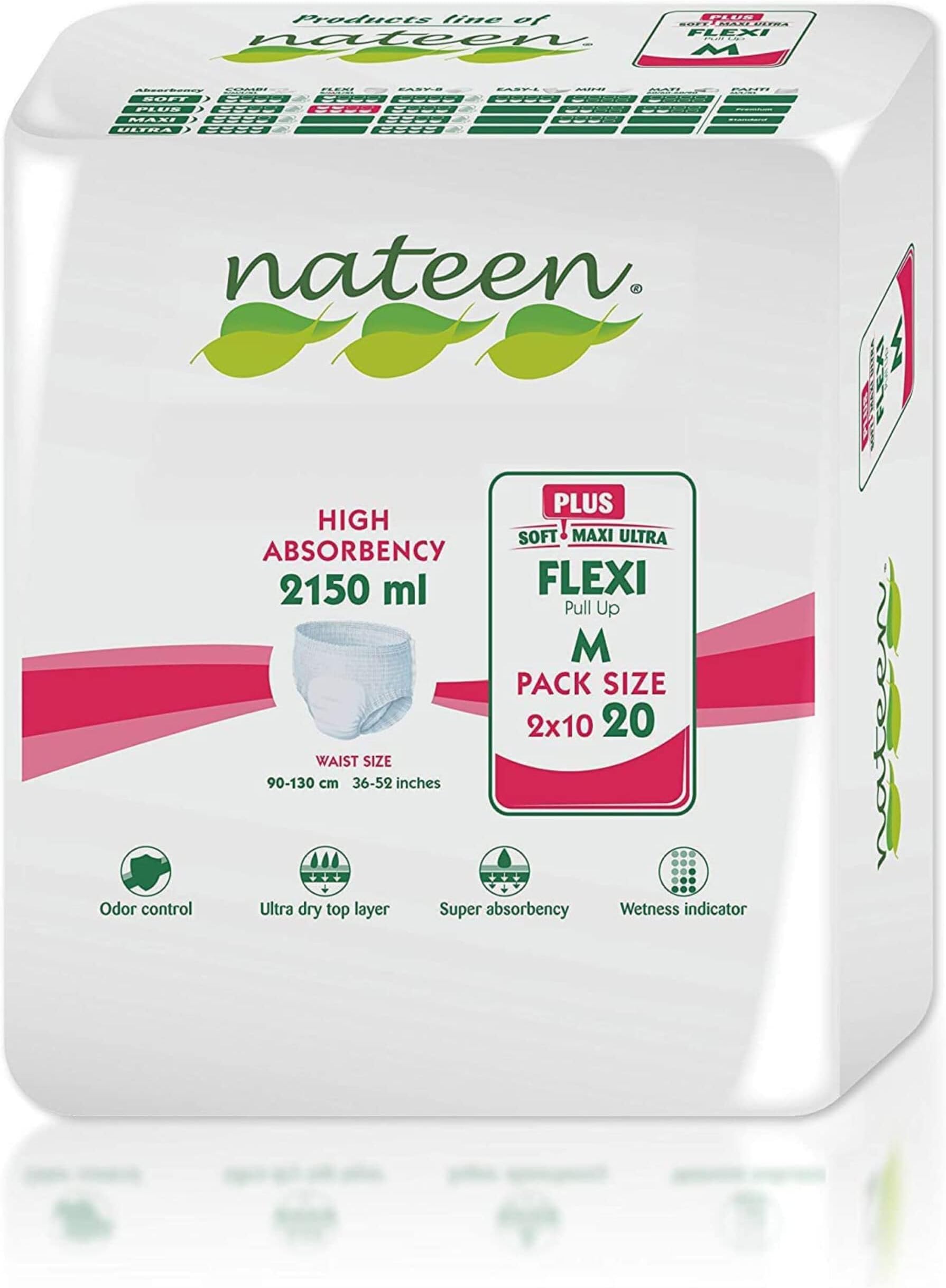 Tendercare Nateen - Adult Incontinence Pants - 20 Medium Adult Day Plus Pull Up Pants - Disposable Pants for Men & Women - Discreet Incontinence Pants - 2150ml Absorbency