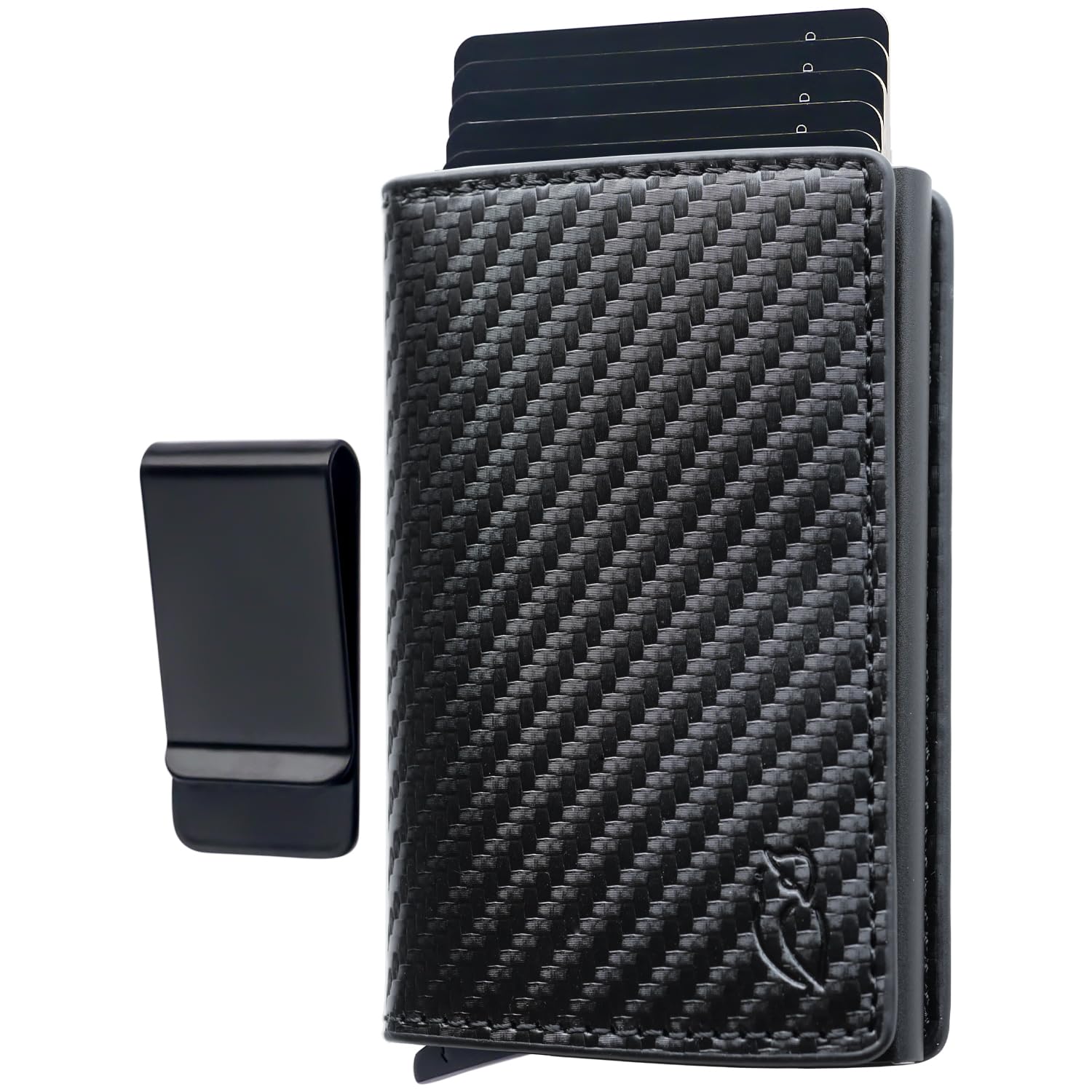 RFID Wallet for Men with Money Clip - PU Leather Mens Wallet Credit Card Holder - Minimalist Wallet for Men - Slim Wallet for Men - Front Pocket Wallets for Men - RFID Wallet Women Favorite