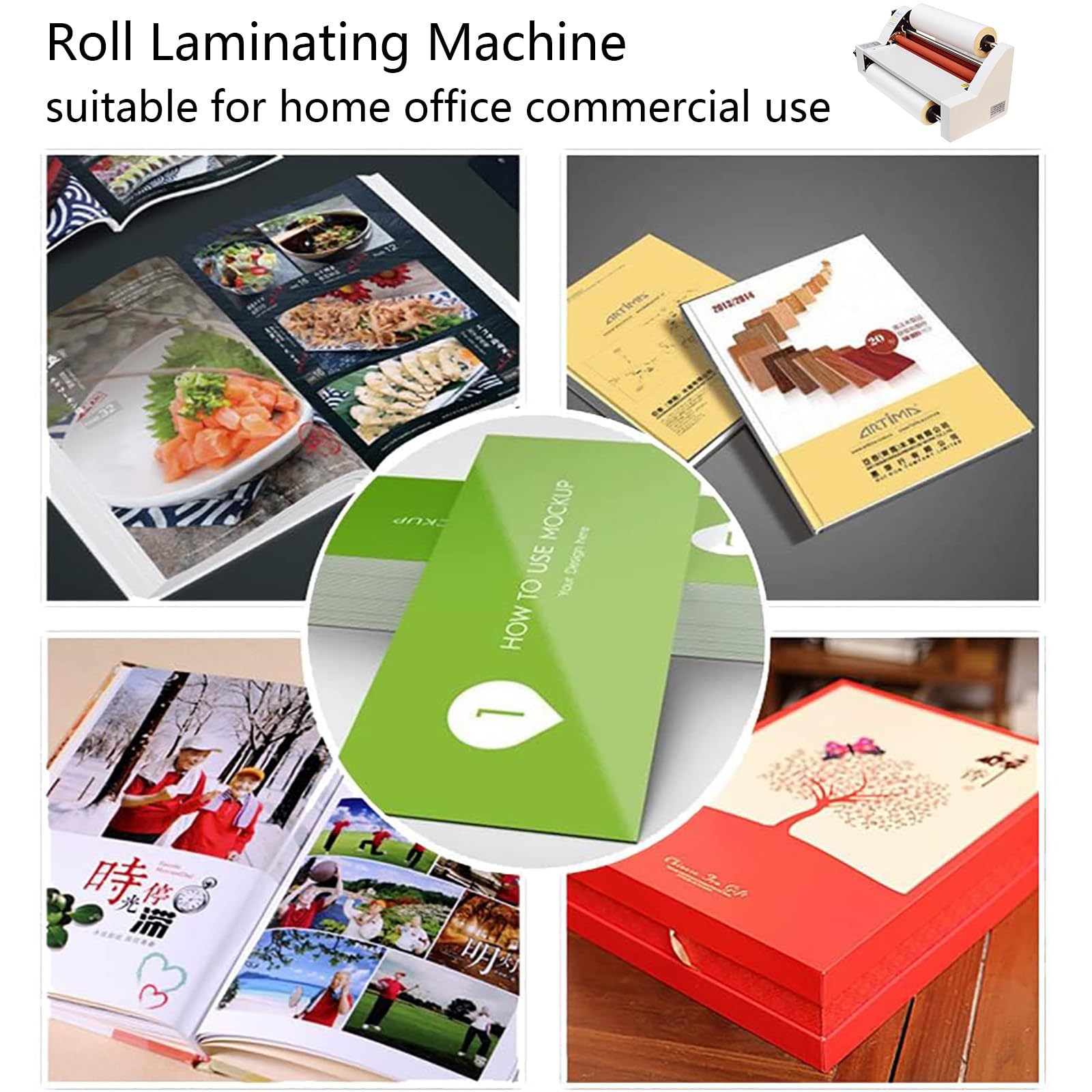 Laminatore a Caldo e a Freddo, Macchina per laminazione con Display Digitale a Doppio Lato, Controllo Elettronico della Temperatura, Larghezza Massima 350 mm