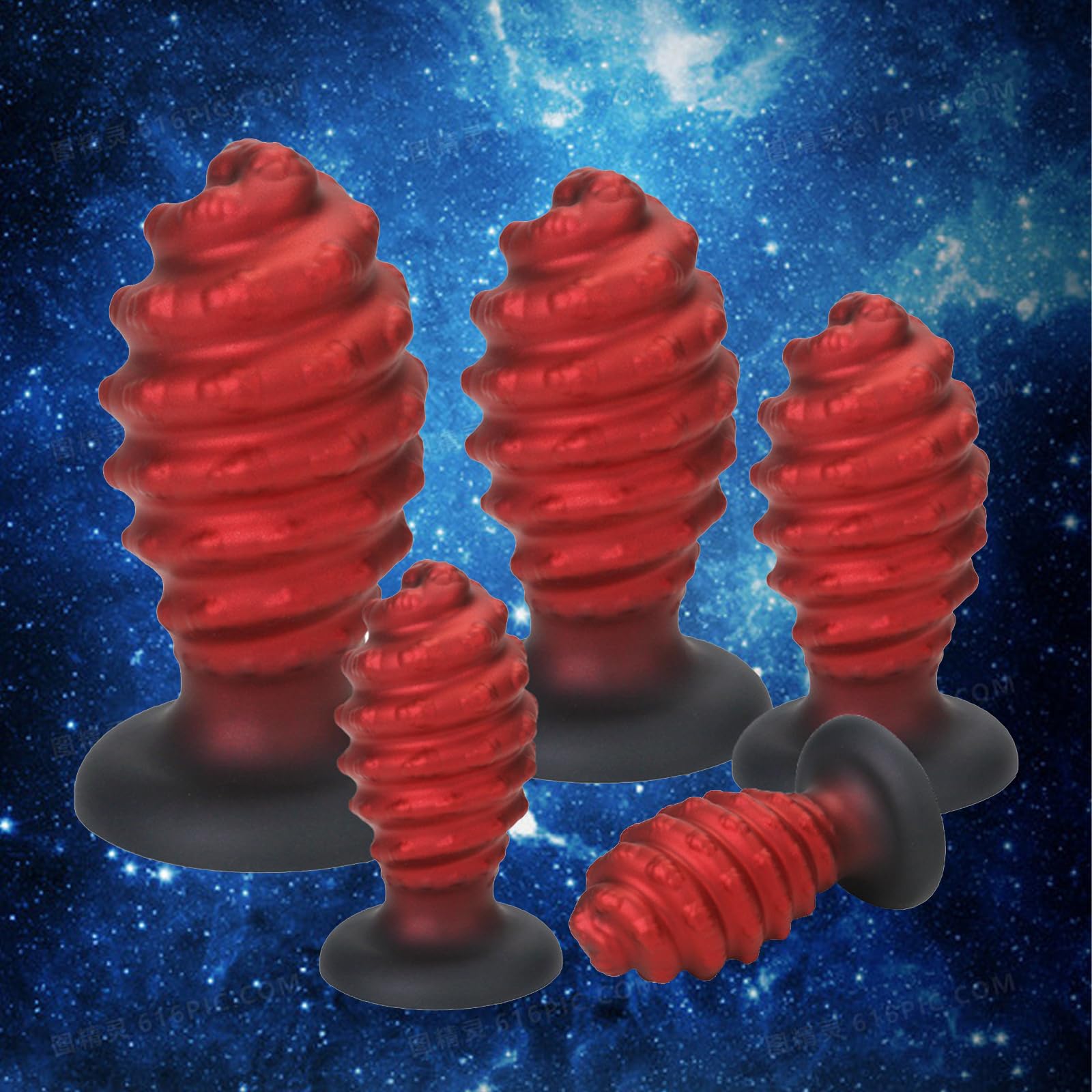 AMAZBEE Monster Dildo Spine anali in silicone per l'allenamento anale Spine vaginali per le donne Gigante Butt Plugs con potente ventosa Massaggio Prostata (XXL)