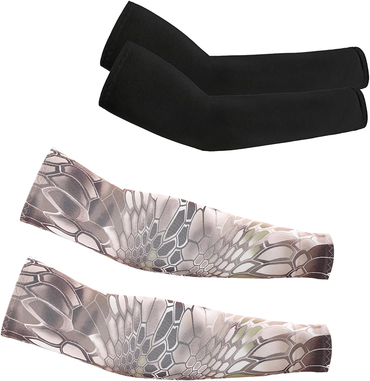 Renil Cooling Arm Sleeves for Men and Women & UV Sun Protection Sports Sleeves for Basketball, Ballball,Running