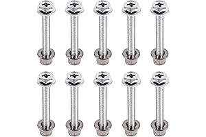 10 PCS Auger Shear Bolt and Lock Nut Kit Compatible with John Deere 19M7834 4M7397