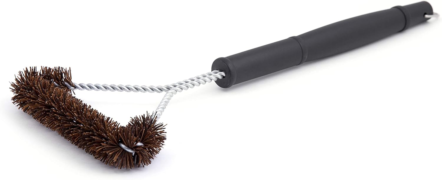 GrillPro 77648 Twisted Palmyra Grill Brush, Black, Brown