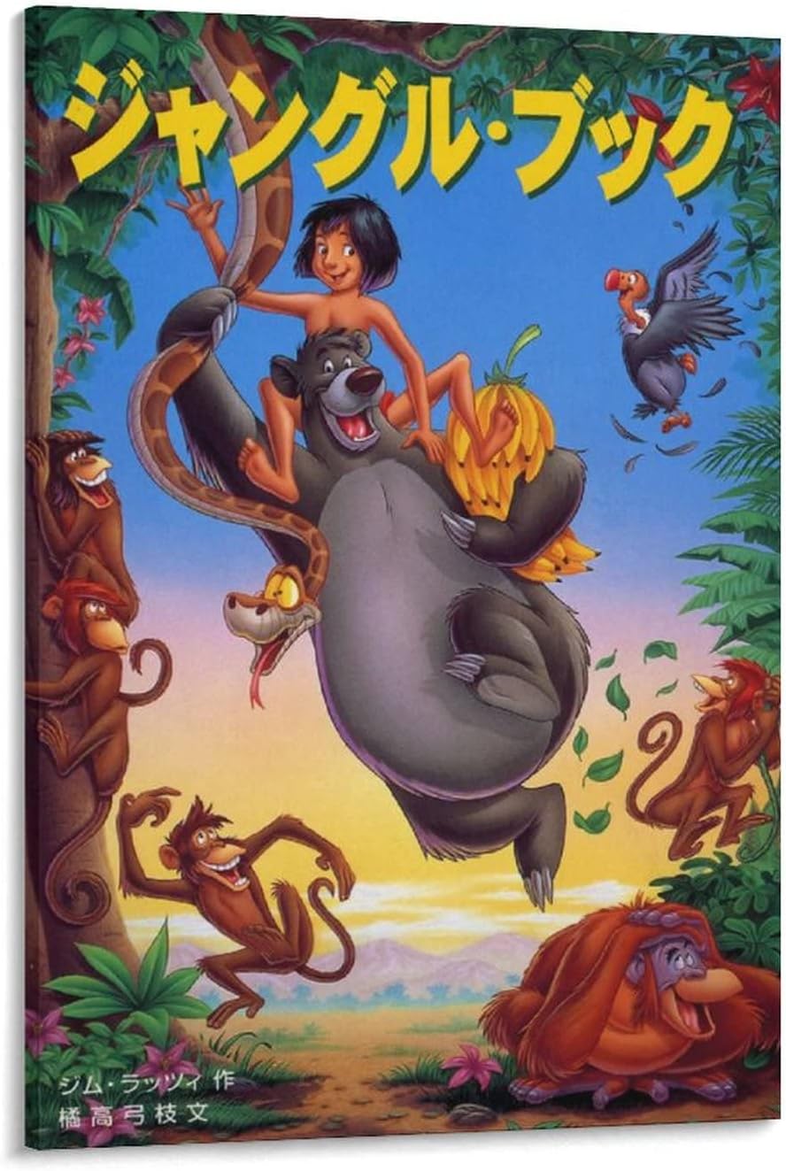 ジャングル ブック ディズニーアニメ小説版 アートパネル キャンバス 壁アート モダン部屋飾り 版画 壁 ジャングル ブック ディズニーアニメ小説版 アートパネル キャンバス 壁アート モダン部屋飾り 版画 壁