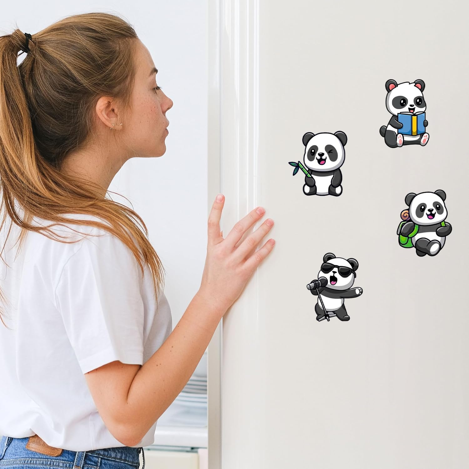 Capio Art MDF Wooden Panda Fridge Magnet | Cute Designer Doo -3 Capio Art MDF Wooden Panda Fridge Magnet | Cute Designer Doo -3
