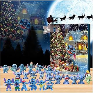 Advent Calendar 2023 Kids Cute Cartoon Advent Calendar, Minifigures Countdown Calendar, 24 Days of Advent Calendar, 24PCS Cute Cartoon Minifigures Doll Xmas Vacation Stocking Stuffer Gifts,B