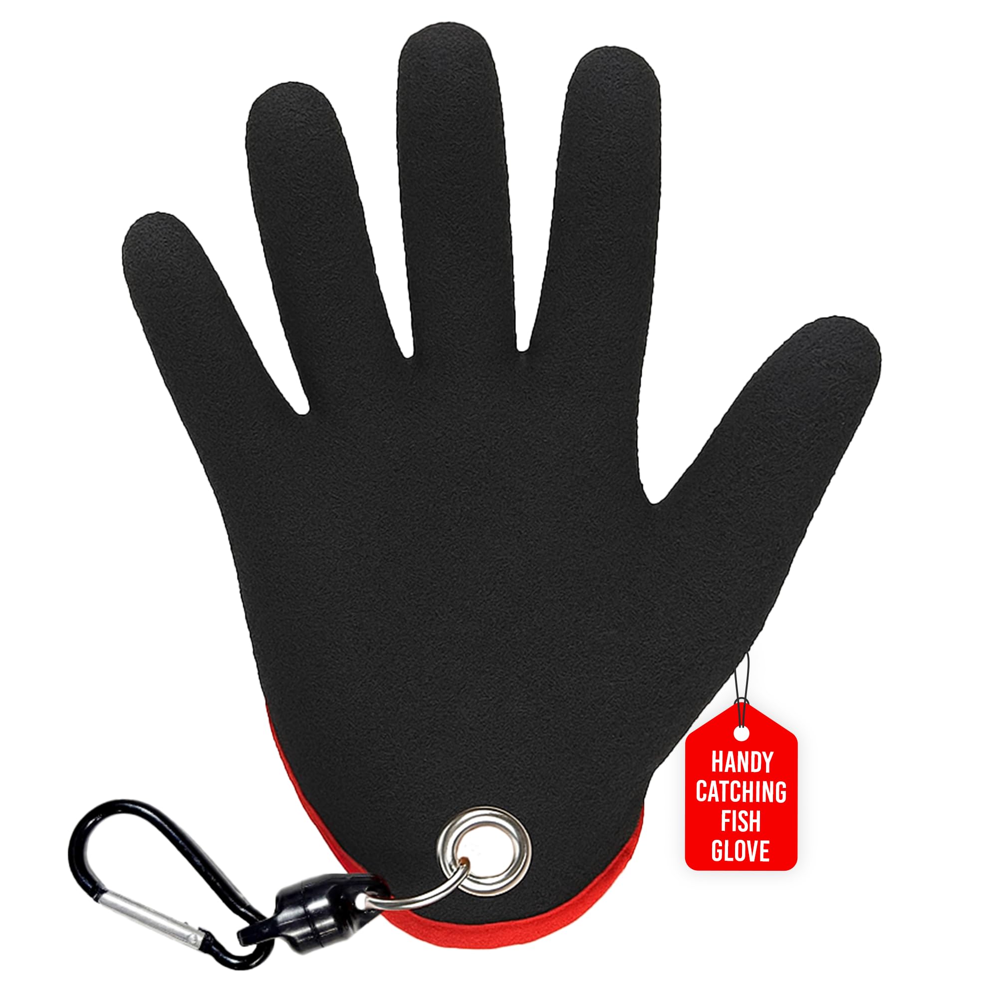 Rite Angler Handy Catching Fish Glove - Fishing Gloves for Men and Women, Handling, Catching, Cleaning, Non-Slip Grip, Breathable, Water-Resistant, Flexible - 8.5"