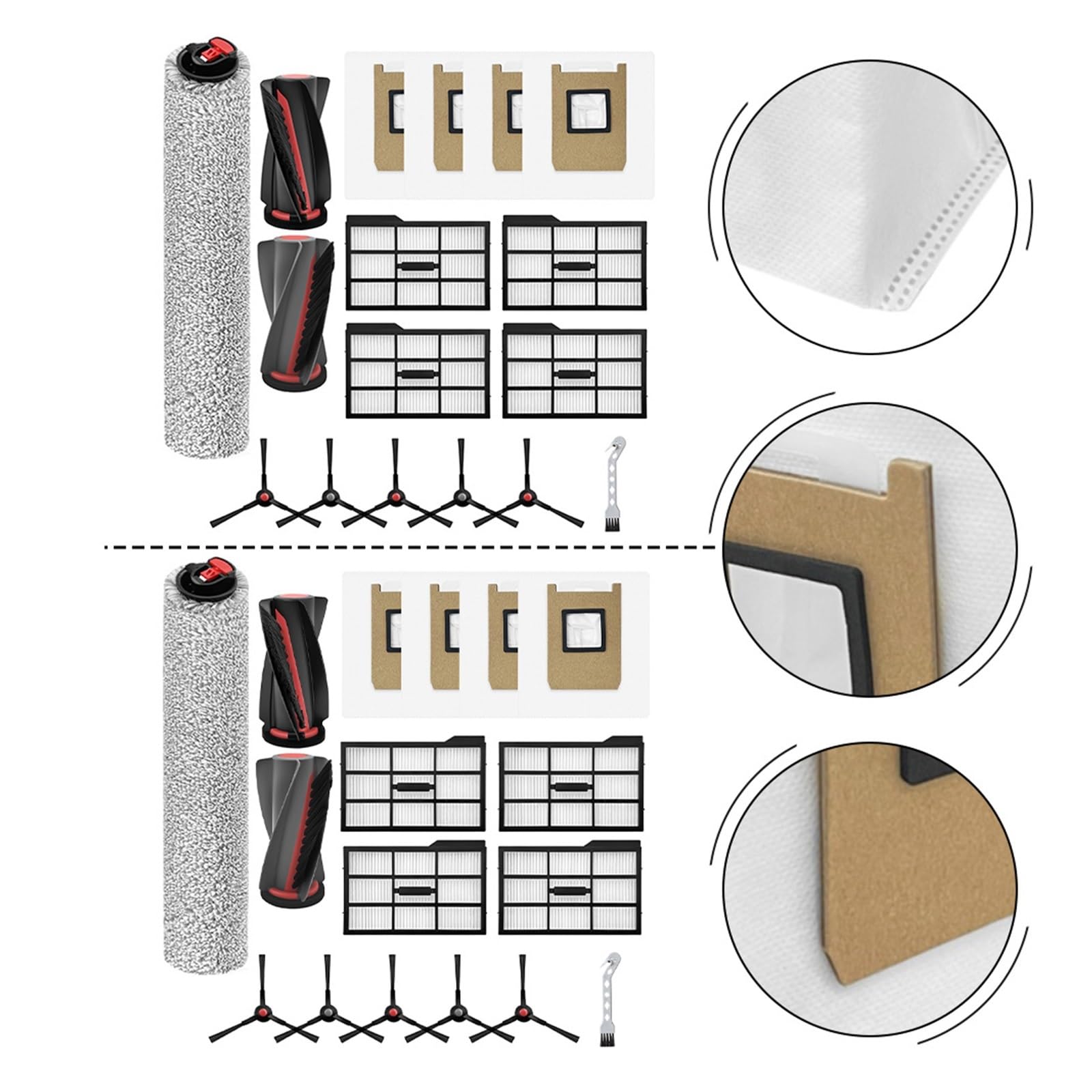 1 Set Parti Robot, Compatibile con Eufy, E28 E25