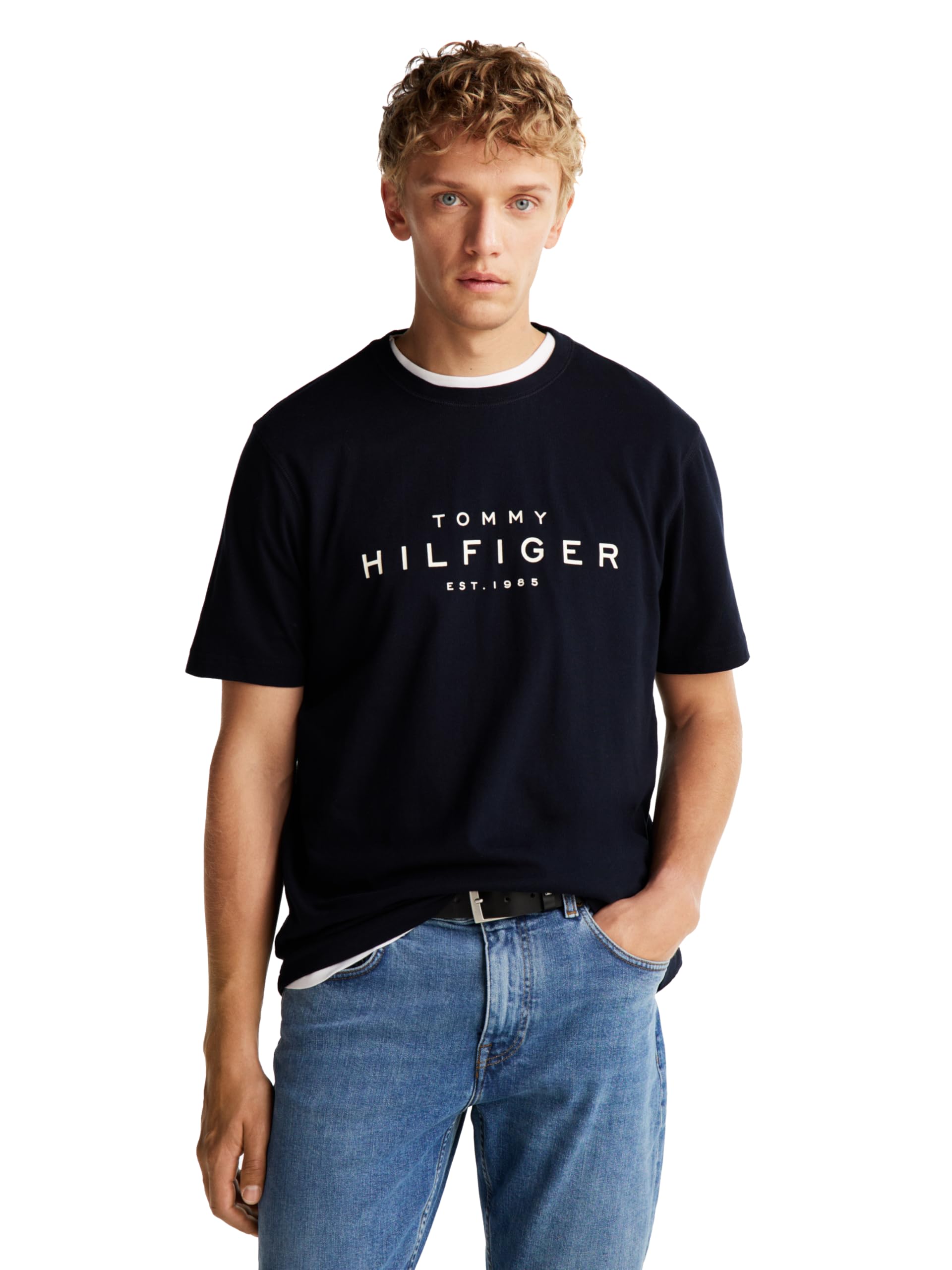 Men's Short Sleeve Cotton Graphic T-Shirt with Printed Logo, Also Available in Big & Tall