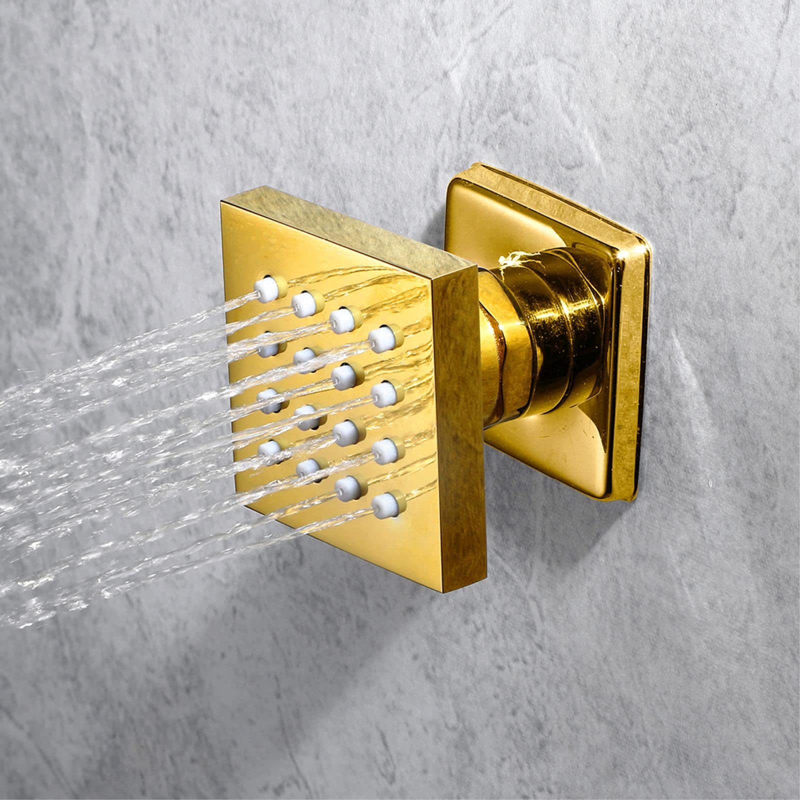 Zestaw Baterii Prysznicowej Termostatycznej Z Muzyką 64 Kolory Zestaw Prysznicowy Led Combo Zestaw Prysznicowy Z Ukrytym Wykończeniem Pvd Gold Z 2 Funkcjami Głowica Prysz-Phone Control