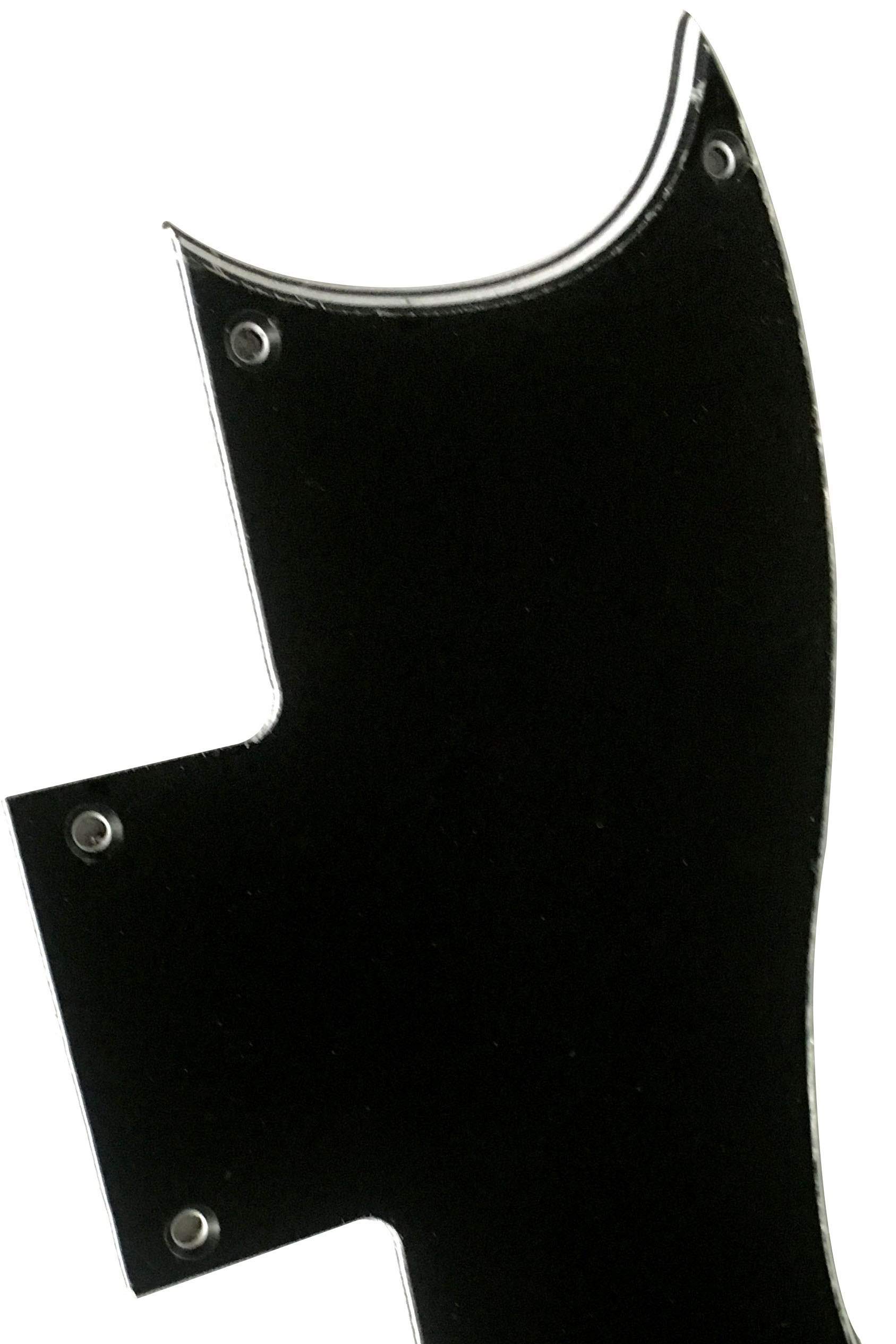 Electric Guitar Pickguard for Gibson SG '61 Reissue Style (4 Ply Black)