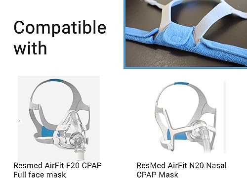 Miniatura 3 de AVEEN Almohadilla para el cuello CPAP, compatible con la máscara facial completa Resmed AirFit F20 CPAP y la máscara nasal CPAP ResMed AirFit N20