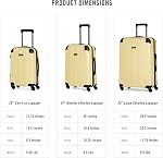 Kenneth Cole REACTION Hardside 20" Luggade de transport avec roues, Banane Pale, 20-Inch Continuez, du côté dur 20" Luggade de charge avec des roues de spinner