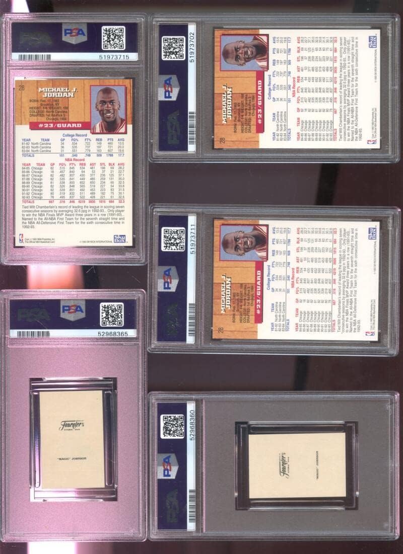 1988 Fournier Estrellas Sticker Magic Johnson PSA 5 Graded Basketball Card NBA Los Angeles Lakers