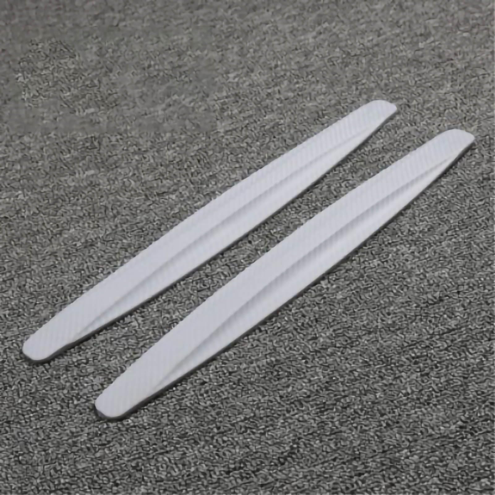 Qqmora 2 pcs PVC Anti Collision Strip, Colorful Corner Protection Trim, Vehicle Scratch Guard Bumper Side Pad Door Protector Kit (Carbon Fiber Grey)