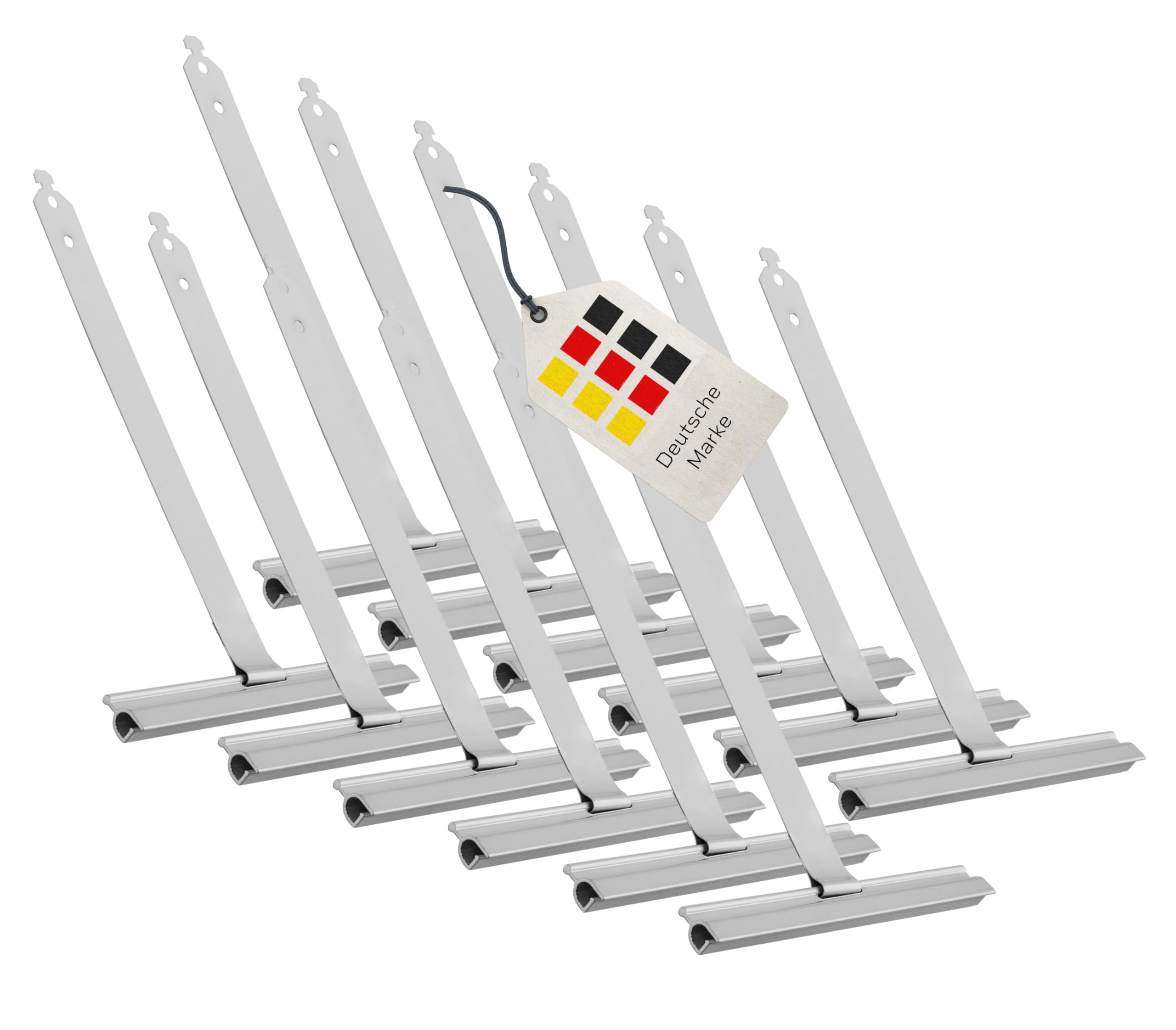BAUHELD® Roller Shutter Suspension Spring Maxi [Pack of 12] - Roller Shutter Suspension Made of High-Quality Spring Steel [Plastic Coated] - Roller Shutter Spring with Dovetail - For Roller Shutter