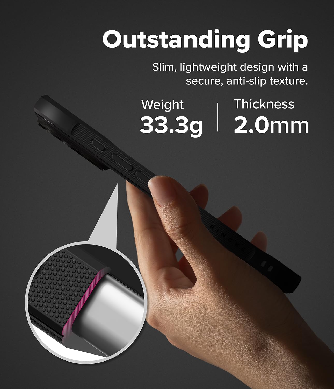 Ringke for iPhone 18 Pro / 17 Pro Case Back Cover [Onyx Black] — Amazon image 4