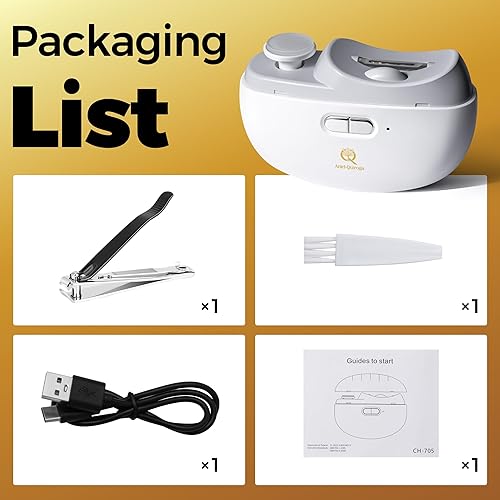 Miniatura 5 de Cortaúñas automático  Cortador de uñas eléctrico y pulidor para adultos, personas mayores, bebés, hombres y mujeres  Inteligente, seguro y apto para