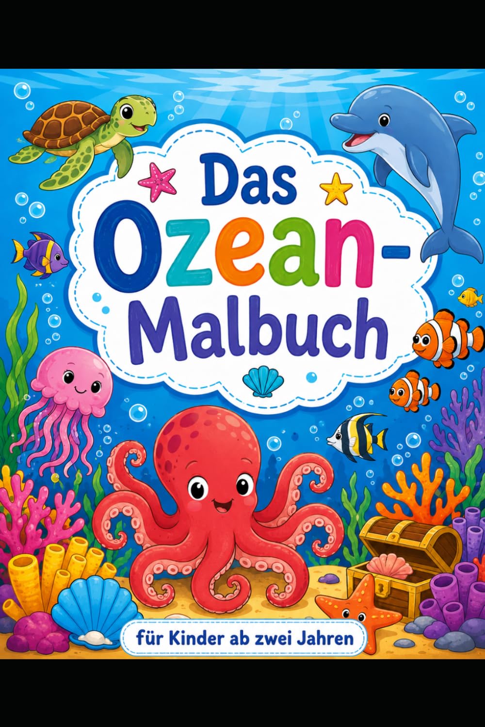 Das Ozean Malbuch: Für Kinder ab 2 Jahren