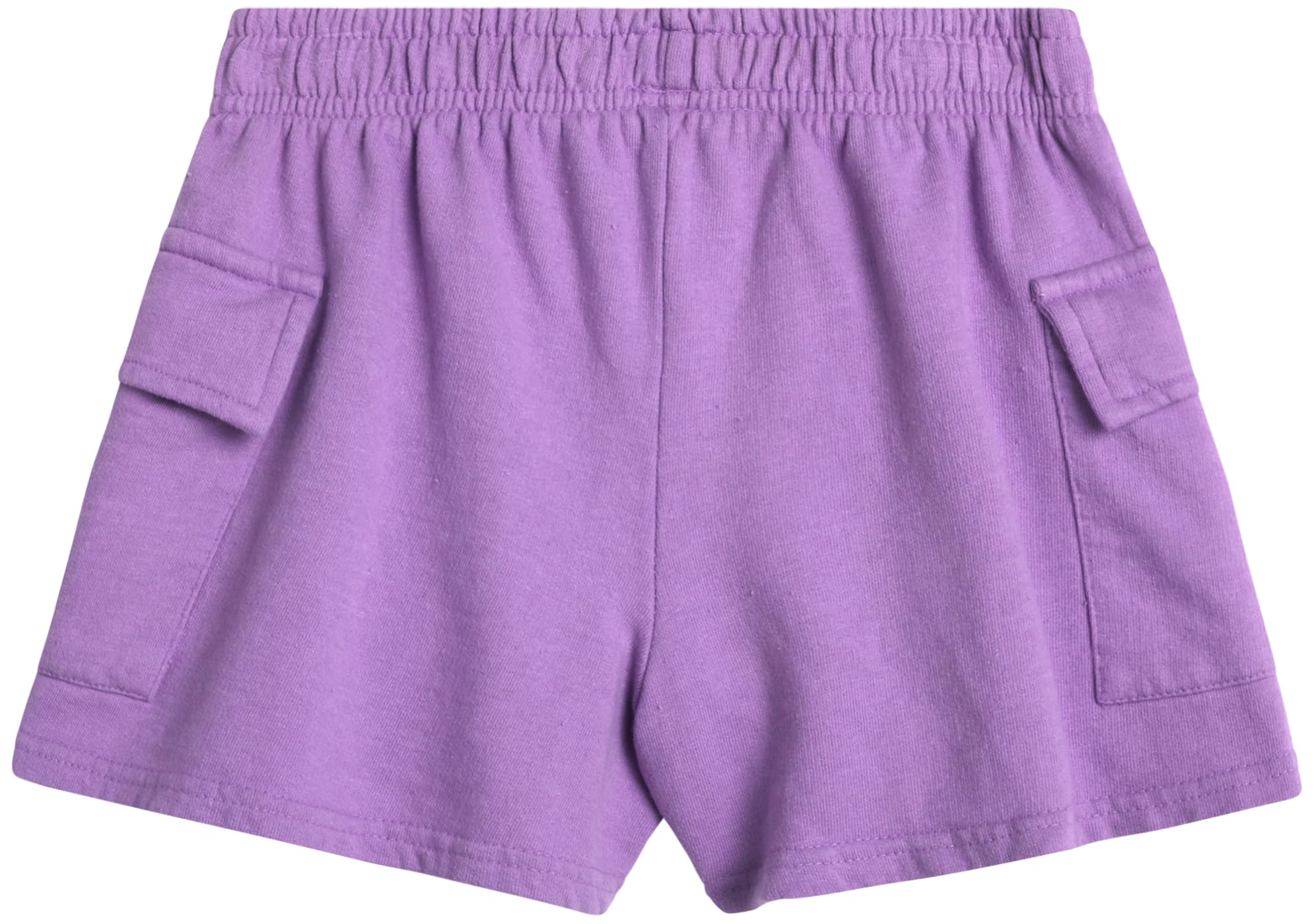 RBX Pantalones cortos activos para niña, pantalones cortos de forro polar de rendimiento con bolsillos, bonitos pantalones cortos cargo casuales de verano para niñas (5-12)