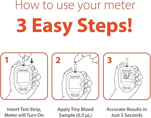 Miniatura 4 de EasyTouch Glucosa tira de prueba, AzulVerde, 1, 1