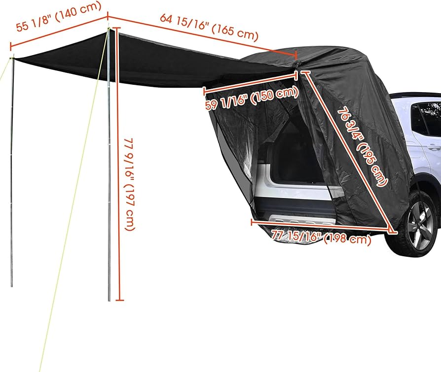 Amazon.com: Yescom Universal Tailgate Tent w/Pole for SUV/Van/MPV Amazon.com: Yescom Universal Tailgate Tent w/Pole for SUV/Van/MPV