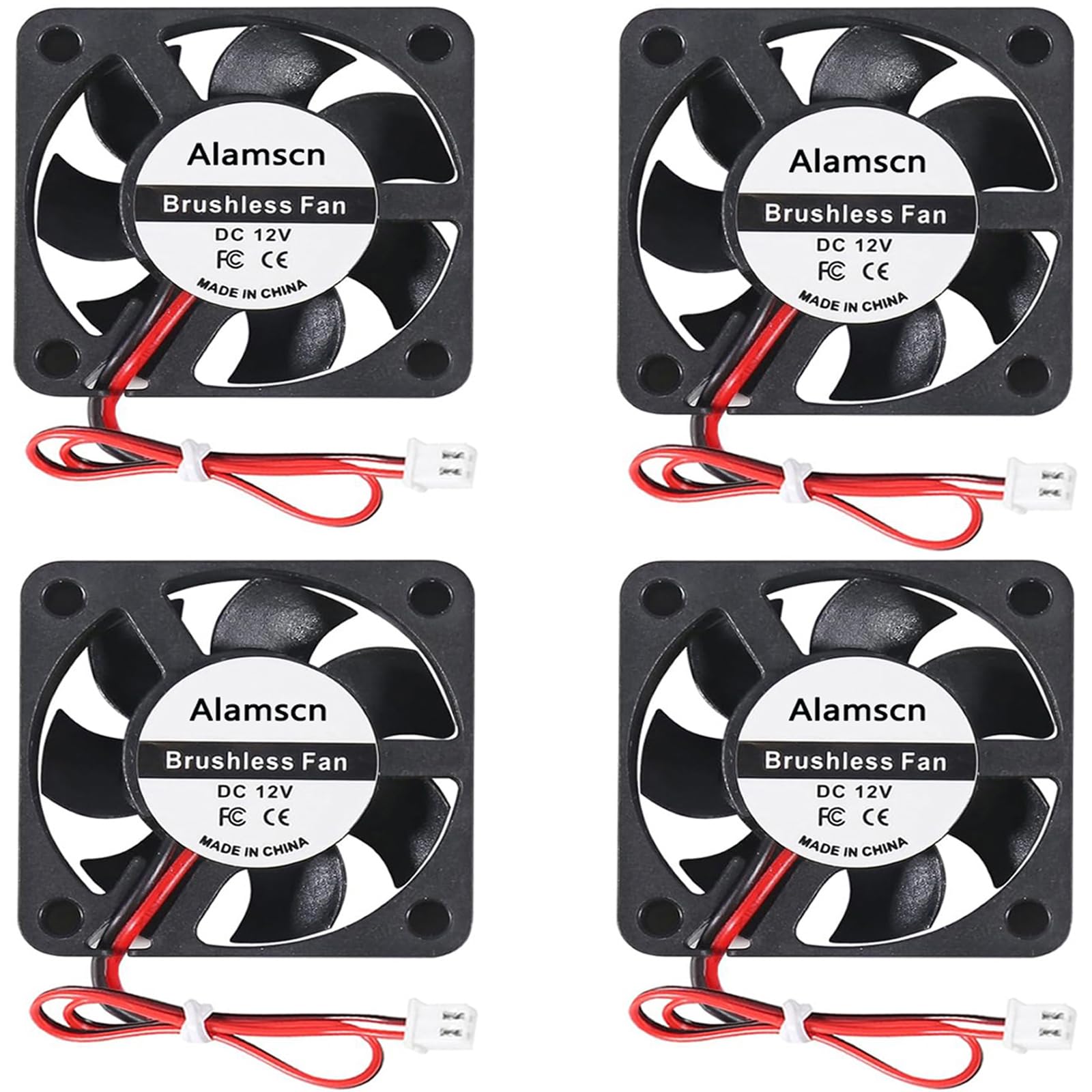 Amazon.co.jp: 冷却ファン40mm 40x40x10mm DC 12V大風量4010ファン2