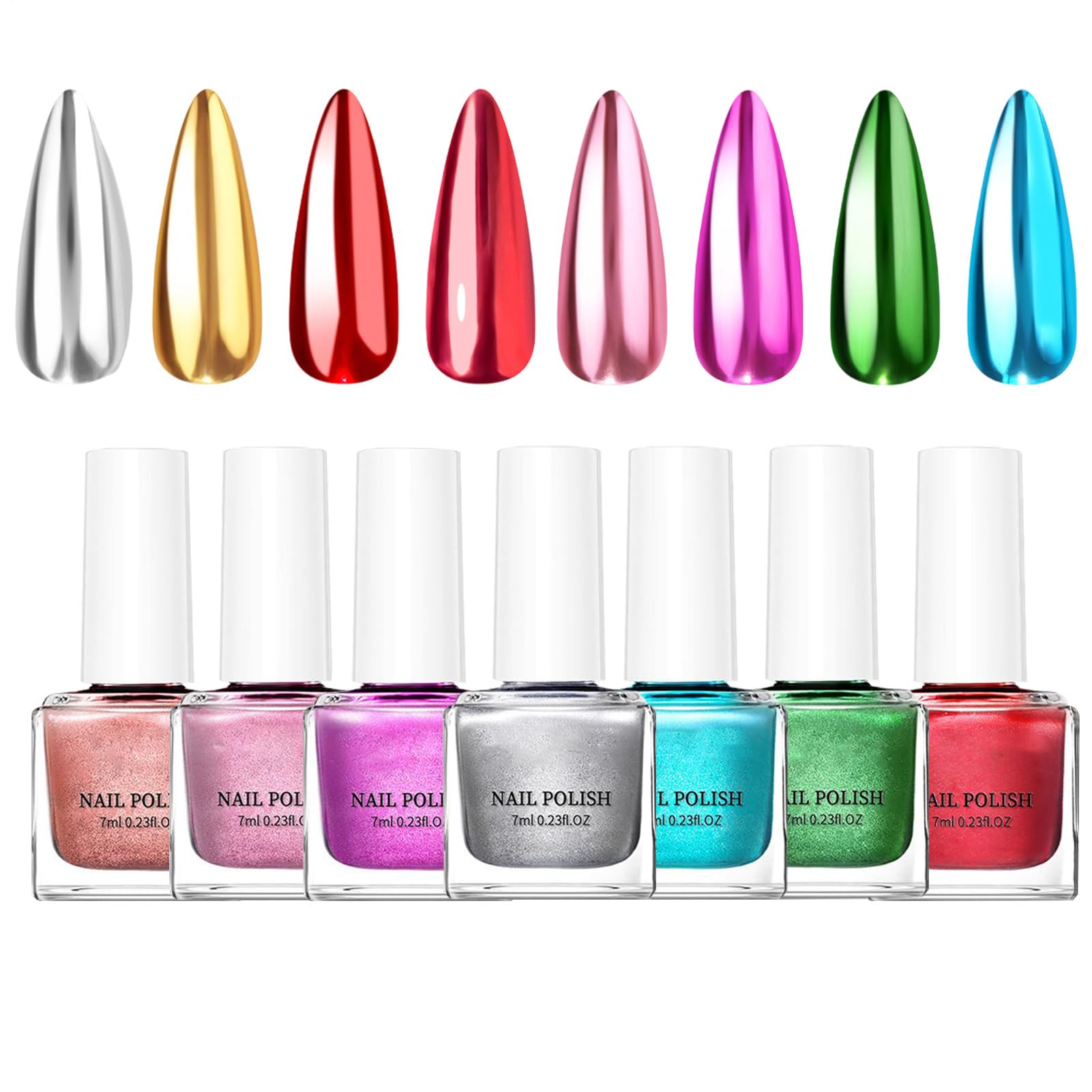 Arte de manicura con esmalte de uñas brillante que soluciona las uñas opacas 8