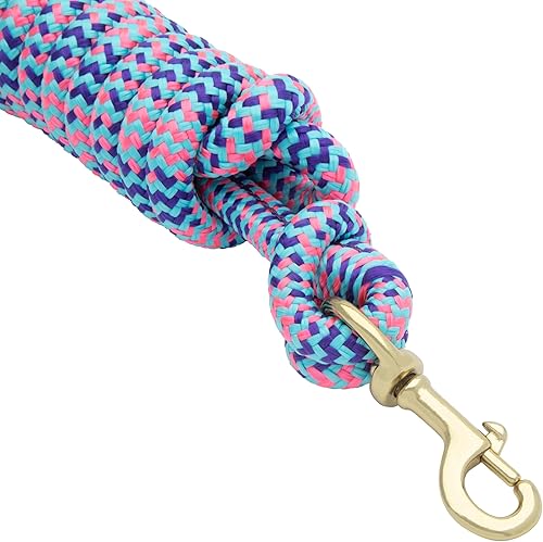 Miniatura 24 de Weaver Leather Poly - Correa vaquera con broche de presión, 5/8" x 10', morado claro/azul claro/verde claro