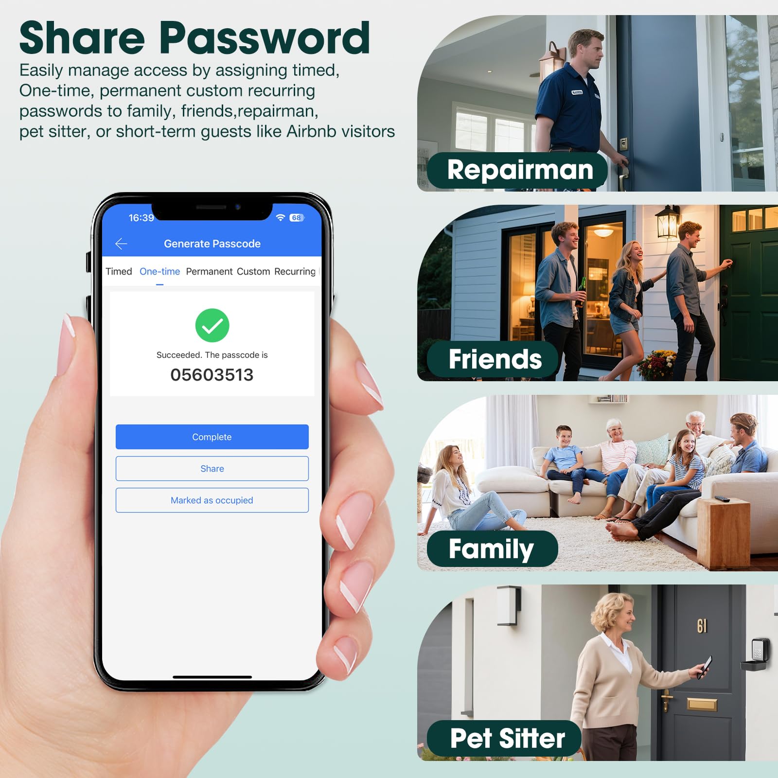 PAIRIER Inteligentna skrzynka na klucze, Bluetooth Lock Box obsługuje aplikację TTLock i kod PIN, sejf na klucze z 12-cyfrowym kodem numerycznym, nadaje się do domu, garażu, mieszkania, mieszkania