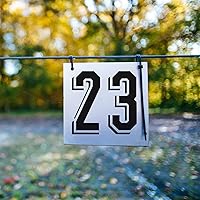 Vista 6 de Plantillas de números grandes de 8 pulgadas, plantilla de números de 0 a 9 plantillas de números de dirección de plástico reutilizables